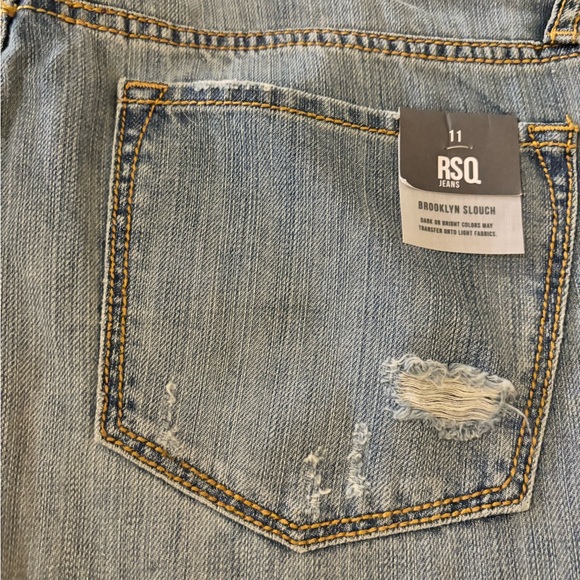 RSQ Brooklyn Slouch Denim with Distressed Pocket - Picture 2 of 5